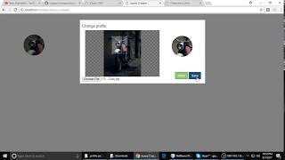 Crop The Image & Than Upload as Profile Pic Using Jquery , HTML & CSS