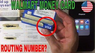   What Is Walmart Prepaid Money Card Routing Number 