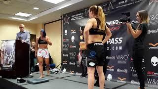 Vanessa Porto vs. Milana Dudieva Invicta FC 26 weigh-in & staredown