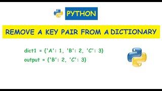 Python : Remove a key from dictionary