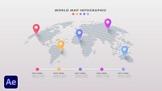 Create World Map Infographic Animations in After Effects
