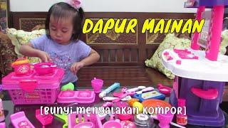 Dapur Mainan Anak | Mainan Masak Masakan‍Balita Lucu masak Kitchen Playset cooking