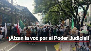 #ReformaAlPoderJudicial | ¡Se manifiestan egresados y estudiantes de derecho de la UNAM!