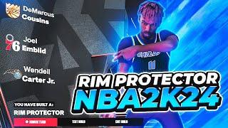 Big Man Build for NBA 2K24: The Perfect Balance of Size and Skill!" 7” Rim Protector