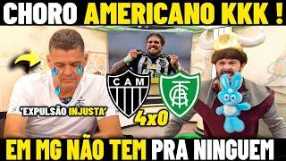 ZOAÇÃO CONTA O FREGUÊS ! TOLEDO CHORANDO MUITO ATLÉTICO 4X0 AMERICA - NOTICIAS do GALO