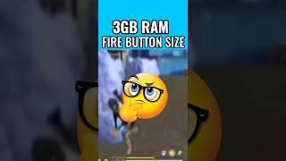 Best fire button size for 3gb ram | 3gb ram fire button kitna rakhe | #shorts #shortsfeed #freefire