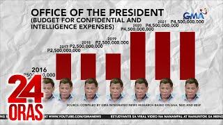 Posibleng galing sa intel funds ni FPRRD ang umano’y pabuya sa mga makakapatay sa... | 24 Oras