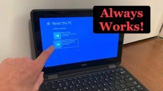 How to EASILY Factory Reset ANY (WINDOWS) School Laptop - no password