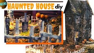 MINI HAUNTED HOUSE DIY | Building Haunted Model | DIY HALLOWEEN DECOR | Inspired Fall DIY Challenge