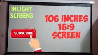 Inlight 16:9 projector screen | Inlight projector screen | 16:9 Projector screen |