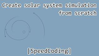 Create solar system from scratch on javascript [SpeedCoding]