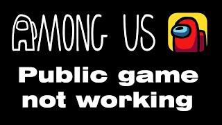 Among Us public game not working