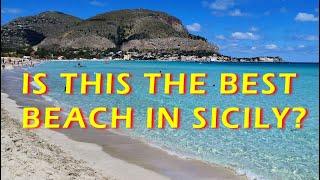 October in Mondello, one of the best beaches in Sicily