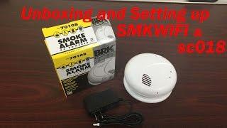 Unboxing and Setting up your AES HD WiFi Smoke Detector Spy (SMKWIFI or sc018)