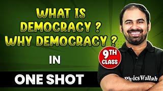 WHAT IS DEMOCRACY? WHY DEMOCRACY? in 1 Shot | FULL Chapter Coverage (THEORY+PYQs) | Class-9th SST