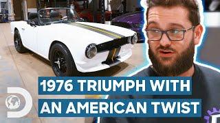 Modified 1976 Triumph TR6 Gets An American Twist! | Last Chance Garage