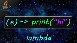 Java lambda λ