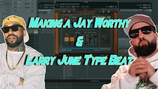 MAKING A JAY WORTHY / LARRY JUNE TYPE BEAT FROM ON 80'S SAMPLE | Logic Pro X | Maschine Mikro