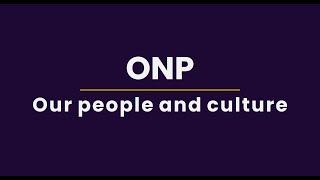 ONP - Our people and culture