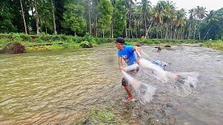 IT'S QUITE EASY TO FIND FISH DURING HEAVY RAIN.‼️ Amazing fishing nets