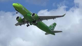 NEW A320neo for S7 AIRLINES - First Testflight & RTO at Airbus Plant Hamburg