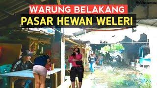 Warung warung belakang pasar hewan weleri saat siang hari