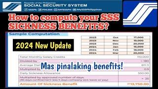 Magkano makukuha mo sa SSS SICKNESS BENEFITS? How to compute SSS SICKNESS BENEFITS?