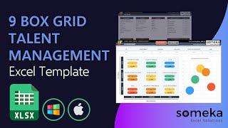 9 Box Grid Excel Template | Talent Management | Succession Plan
