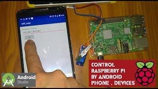 Raspberry Pi Control Servo Motor By Android Smartphone over wifi | Android Studio