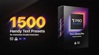 Text Library Pro - Ultimate Text Animation Toolkit for After Effects