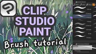 Tutorial: How To Make Custom Brushes (In Clip Studio Paint!)