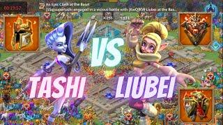 SneakyTashi Vs KW Liubei K200 WOW | Lords Mobile