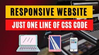 One Line of CSS Code to make Website Responsive | CSS Grid