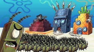 Minecraft | SECURE BASE CHALLENGE IN BIKINI BOTTOM - Zombie Planktons! (Spongebob Base)