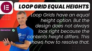 Loop Grid how to get Equal height cell and contents