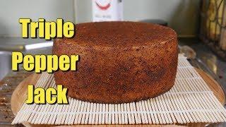 Making Triple Pepper Jack Cheese