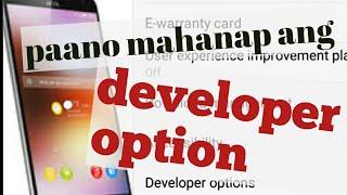 Paano mahanap ang developer option(madali lang gawin)