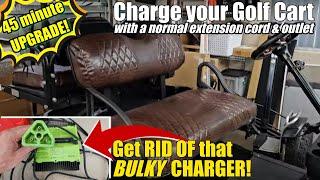 Install an ON-BOARD Charger to your GOLF CART! An EASIER WAY to Charge ANYWHERE | Golf Cart Upgrade