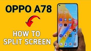 how to run two apps on one screen, split screen karne ki method Oppo a78, how to split screen