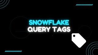 Snowflake Query Tags #snowflake #snowflaketutorial  #dataengineering #aws #sql