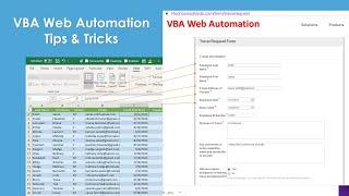 Web Automation using VBA. How to find web objects and control them using VBA