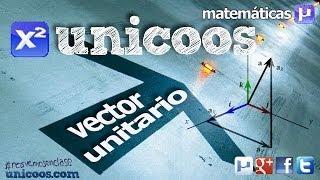 Vector unitario y Base Canonica SECUNDARIA (4ºESO) matematicas