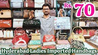 Hyderabad Imported Hand Bags Purses Clutches Sling Bags Charminar Shopping Market