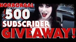 HorrorGal 500 Subscriber Giveaway Horror Fan Stuff!