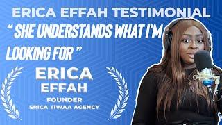 Erica Effah (Erica Tiwaa Agency) - Talent Trellis Client Testimonial