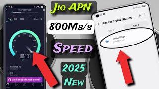 Jio 4G/5G New APN Setting 2025  Jio high Speed internet  Jio Network problem solution Jio 4G