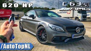 Mercedes C63 S AMG Coupe 620HP Elmerhaus REVIEW POV on AUTOBAHN by AutoTopNL