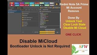 Redmi Note 5A Prime Mi Account Remove ,Unlock Tool