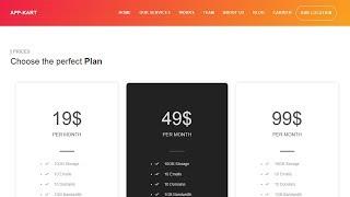 Responsive Pricing Table using Html 5 css 3 || website design and development