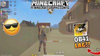 FREE FIRE MINECRAFT GRAPHICS IN FREE FIRE | PLAY WITHOUT ANY LAG | GRAFIK MINECRAFT FF CONFIG FILE